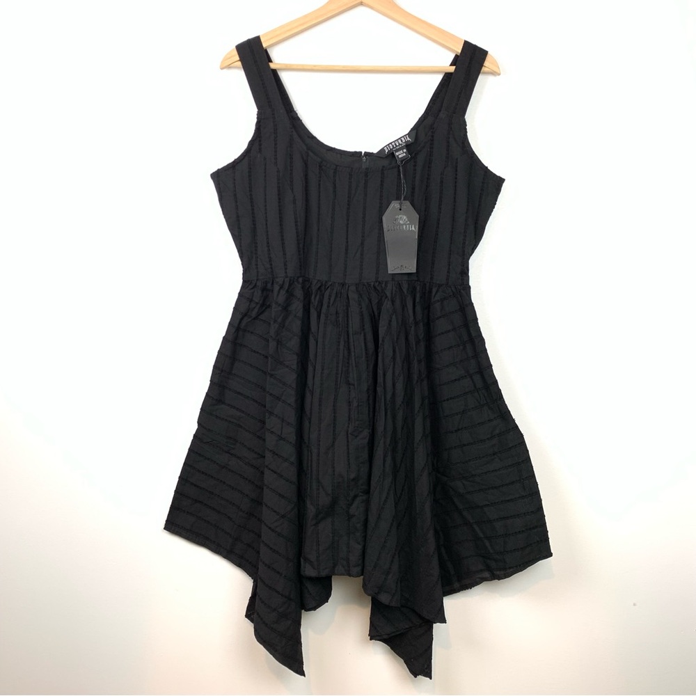 NWT Disturbia Blythe Handkerchief Hem Mini Dress Sz 8 Goth Fairy Steampunk NEW